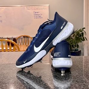 Nike Mens Alpha Huarache Elite 3 Low Baseball Cleats in Blue ---- Size 16!!